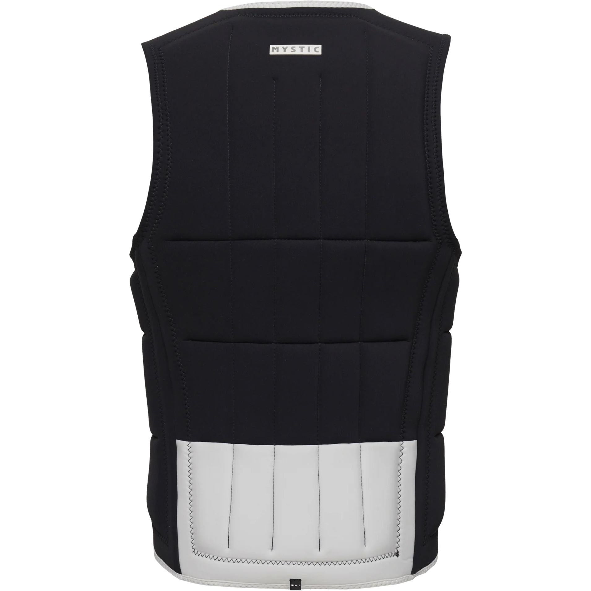 2025 Mystic Mens Renegade Front Zip Wake Impact Vest 35005.230228 - Schwarz / Weiß